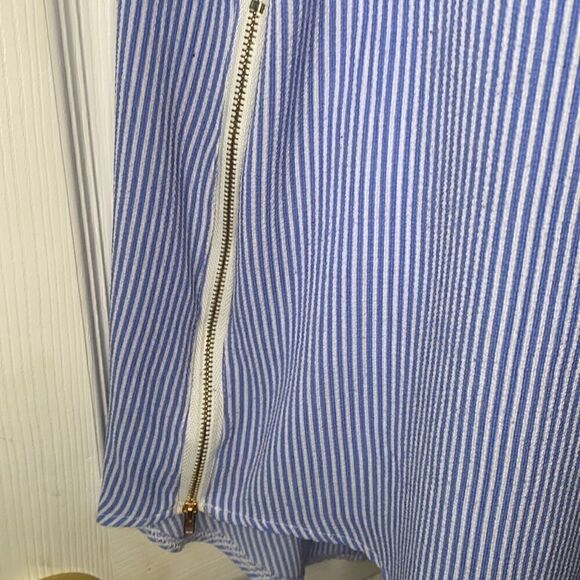 Papillon Tunic Blue White Stripe blouse - Picture 2 of 6